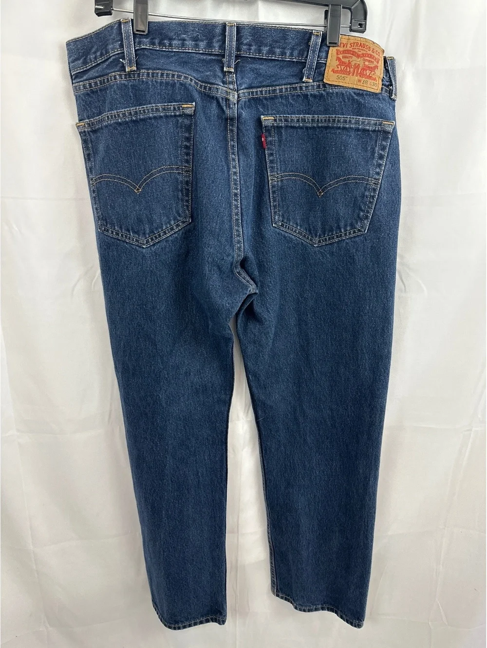 Levi's 505 Classic Fit Blue Denim Jeans W38 L30